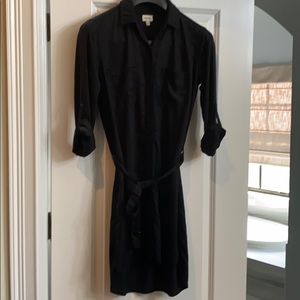 Black shirt dress
